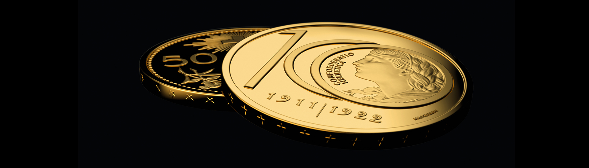 Moneta speciale 100 anni dall'ultimo conio di Vreneli da 10 franchi