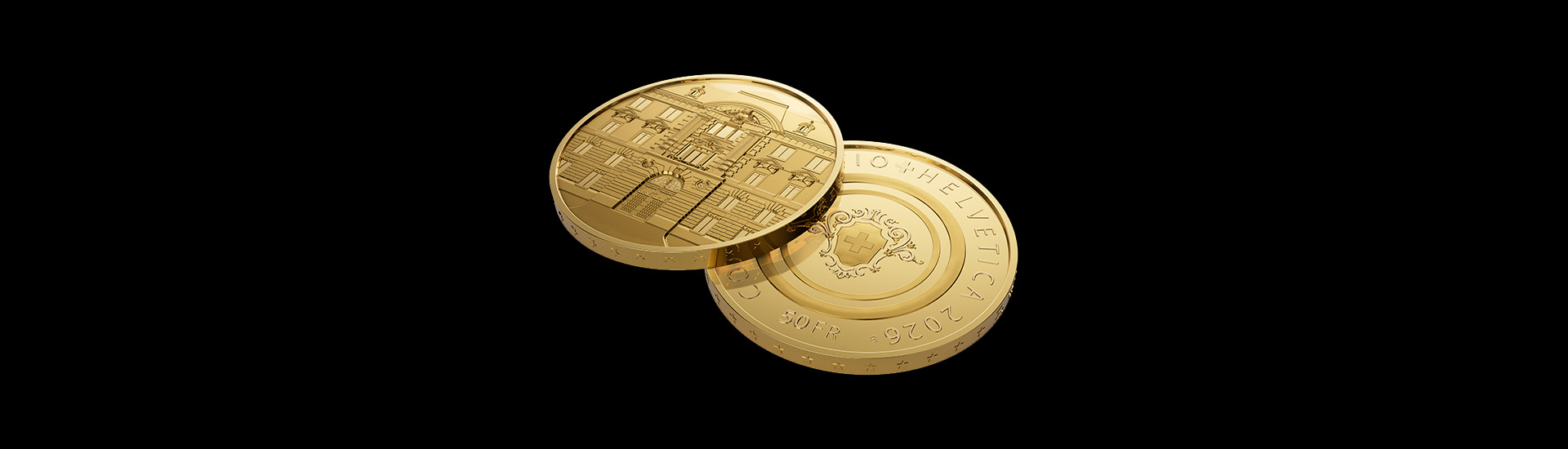 Goldmünze 120 Jahre Gebäude Swissmint