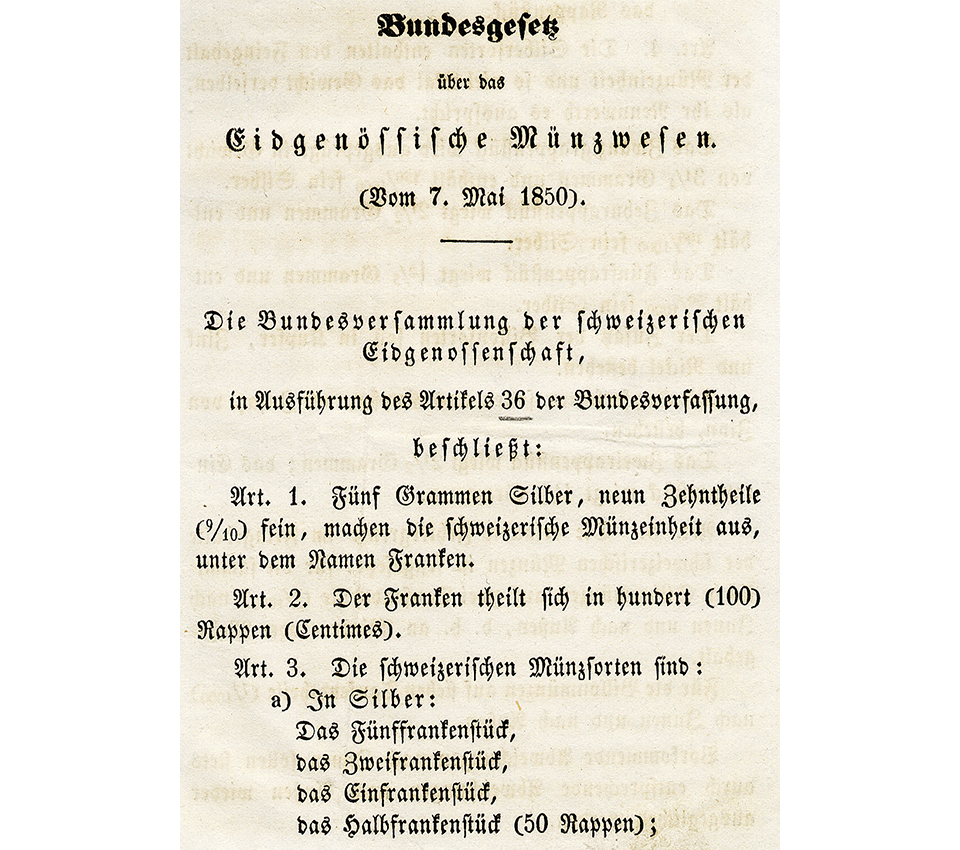 Über den Schweizer Franken