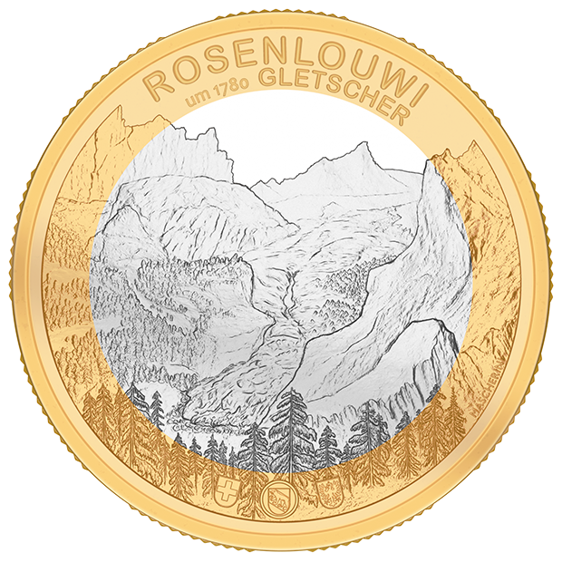 Monnaie spéciale «Glacier de Rosenlaui»