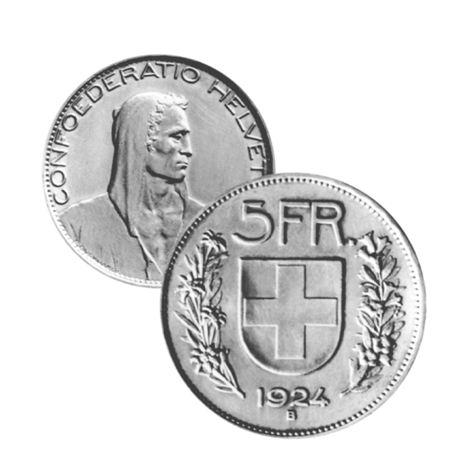 Nel 1931 la moneta da 5 franchi perse la sua funzione di moneta corrente.