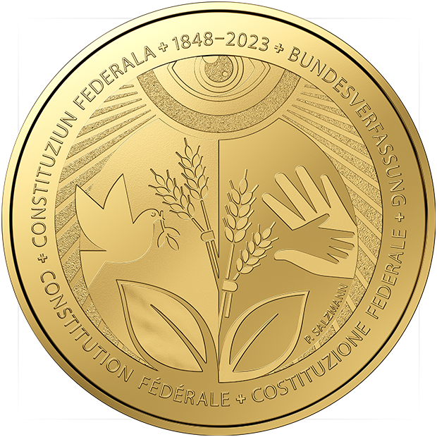 «175 Jahre Bundesverfassung» Goldmünze