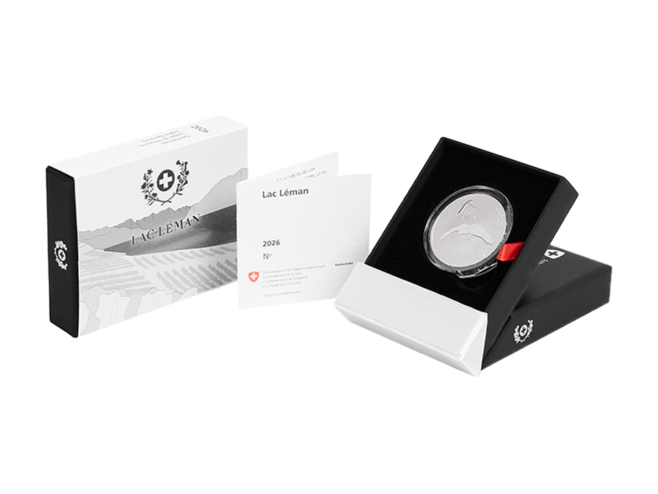 Swiss special coins Lac Léman